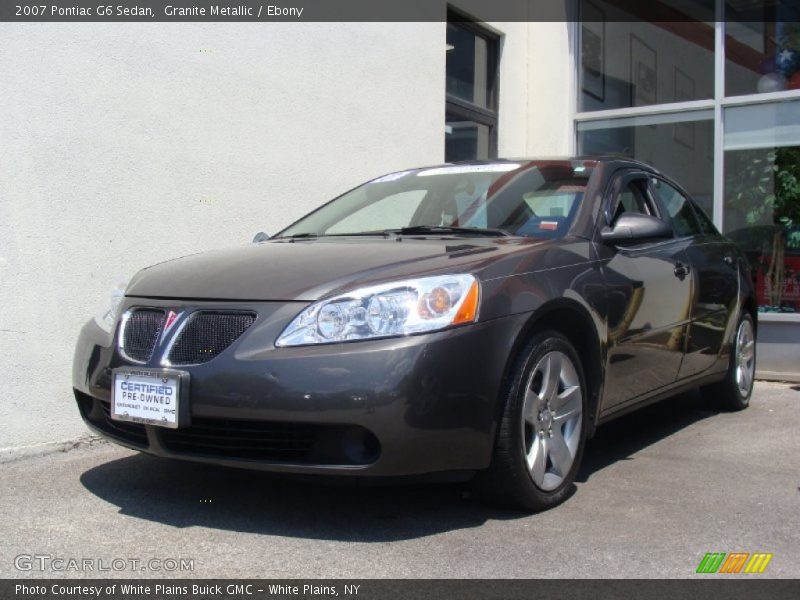 Granite Metallic / Ebony 2007 Pontiac G6 Sedan