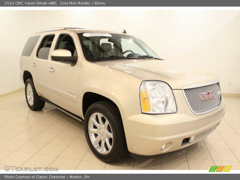 Gold Mist Metallic / Ebony 2010 GMC Yukon Denali AWD