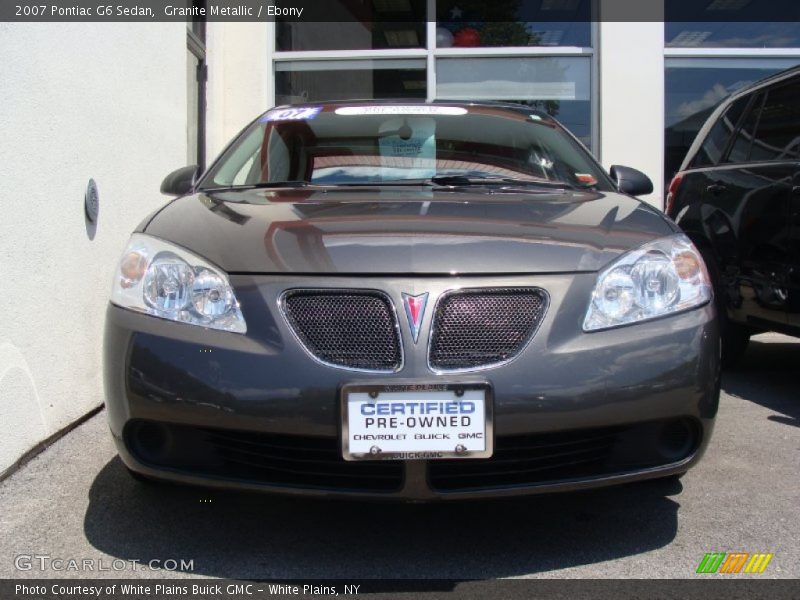 Granite Metallic / Ebony 2007 Pontiac G6 Sedan