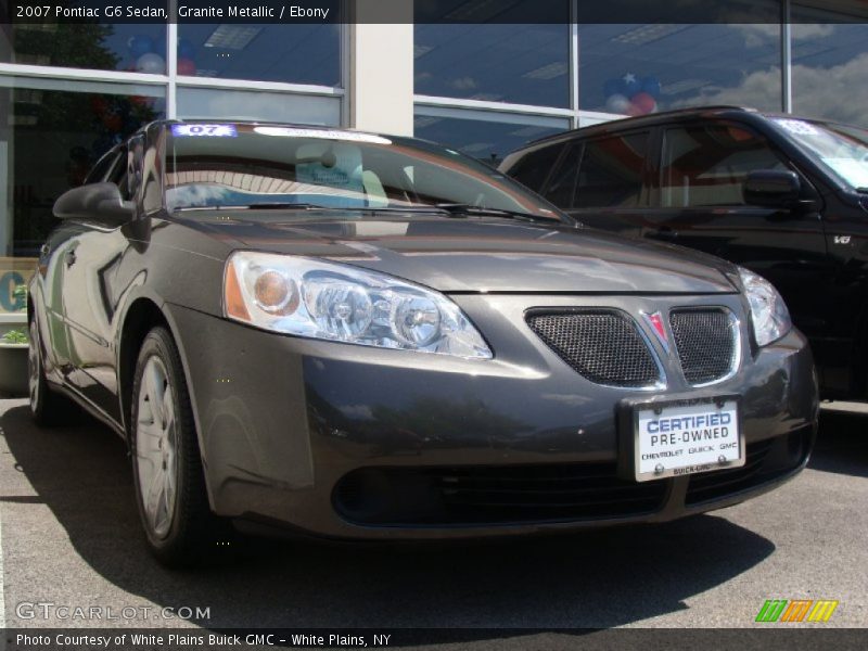 Granite Metallic / Ebony 2007 Pontiac G6 Sedan