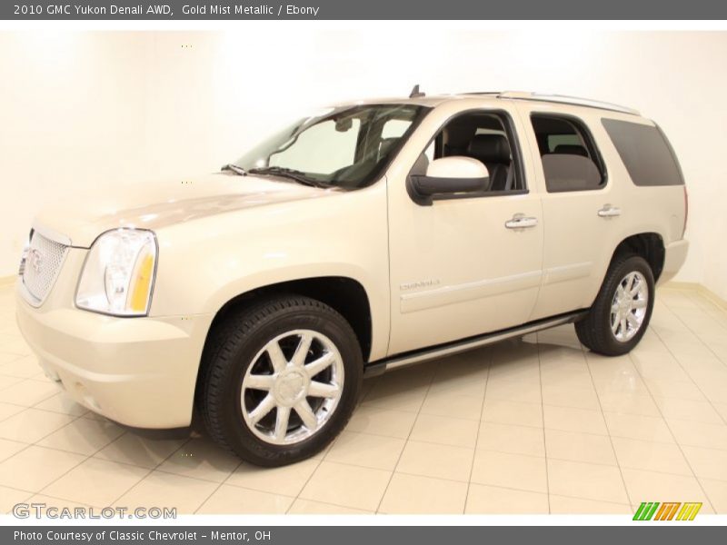 Gold Mist Metallic / Ebony 2010 GMC Yukon Denali AWD