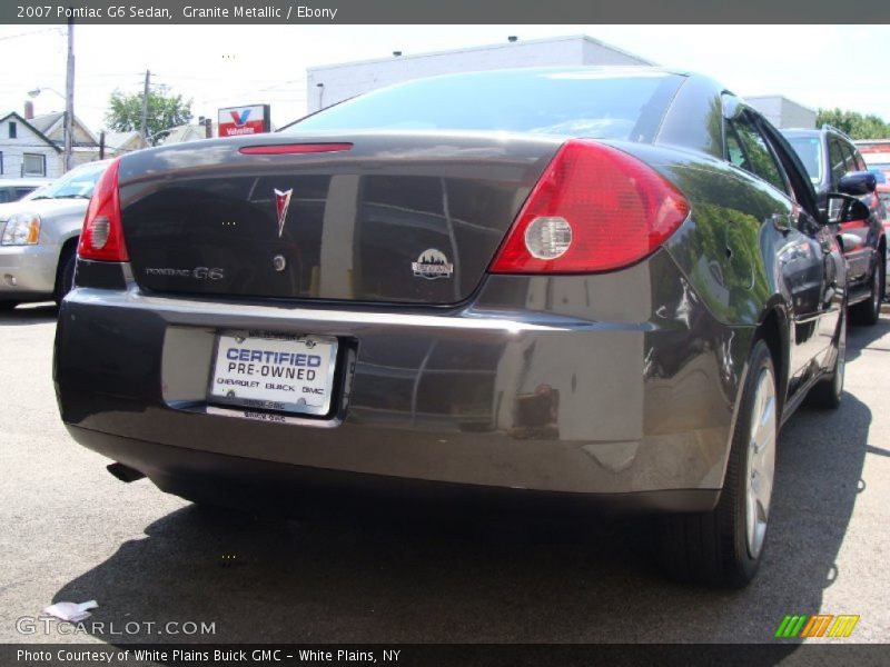 Granite Metallic / Ebony 2007 Pontiac G6 Sedan
