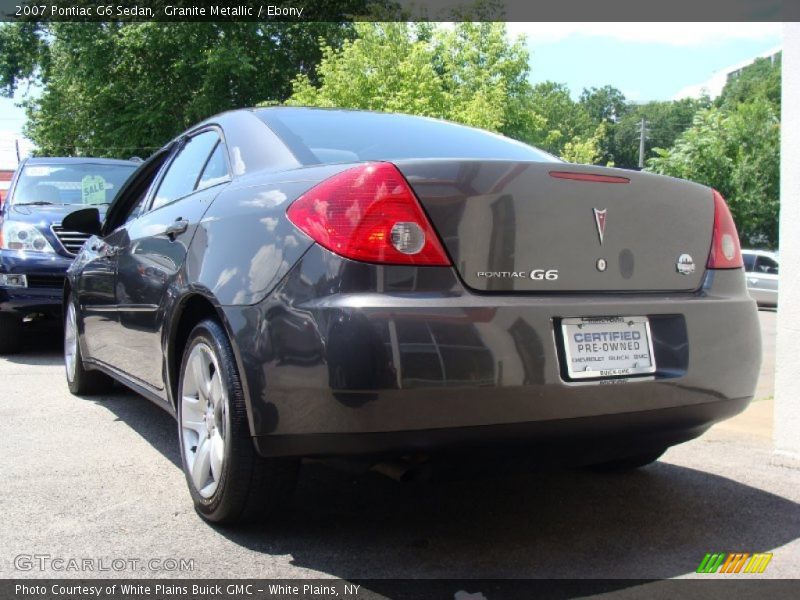 Granite Metallic / Ebony 2007 Pontiac G6 Sedan