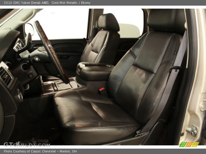Gold Mist Metallic / Ebony 2010 GMC Yukon Denali AWD