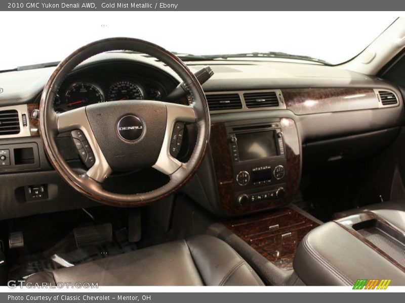 Gold Mist Metallic / Ebony 2010 GMC Yukon Denali AWD