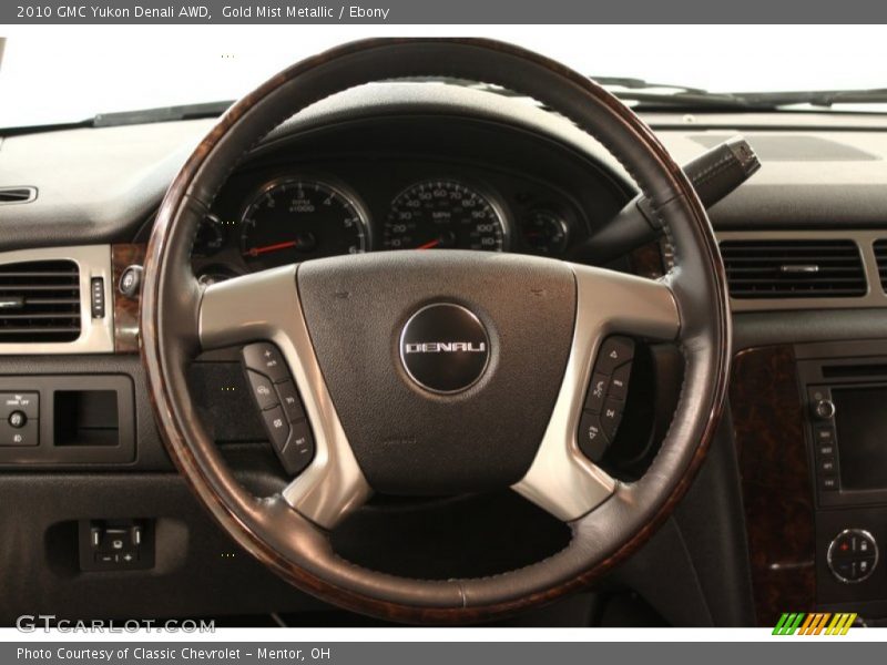 Gold Mist Metallic / Ebony 2010 GMC Yukon Denali AWD