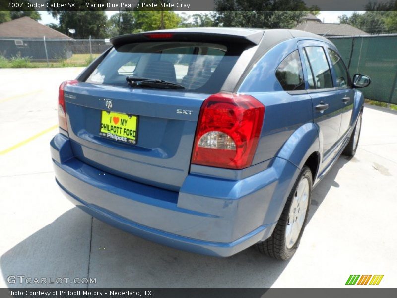 Marine Blue Pearl / Pastel Slate Gray 2007 Dodge Caliber SXT