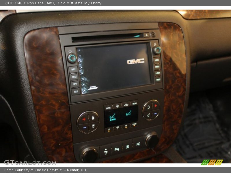 Gold Mist Metallic / Ebony 2010 GMC Yukon Denali AWD
