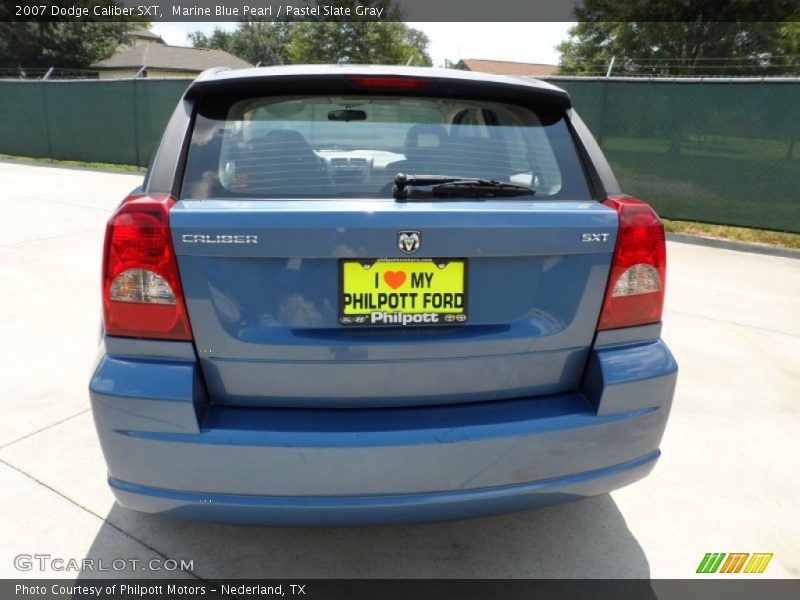 Marine Blue Pearl / Pastel Slate Gray 2007 Dodge Caliber SXT
