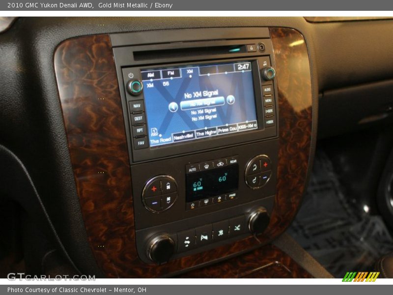 Gold Mist Metallic / Ebony 2010 GMC Yukon Denali AWD