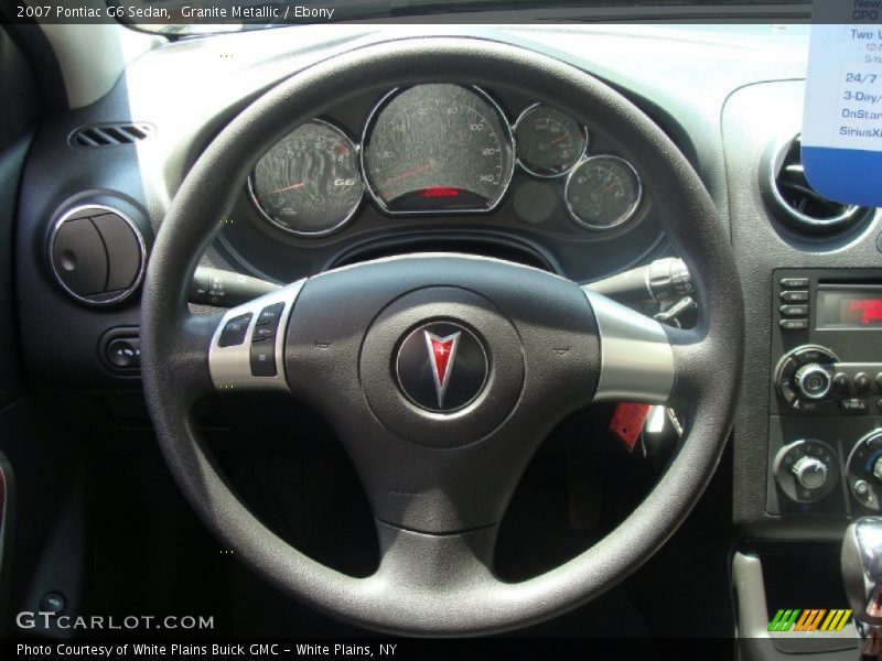 Granite Metallic / Ebony 2007 Pontiac G6 Sedan