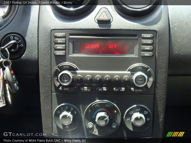 Granite Metallic / Ebony 2007 Pontiac G6 Sedan