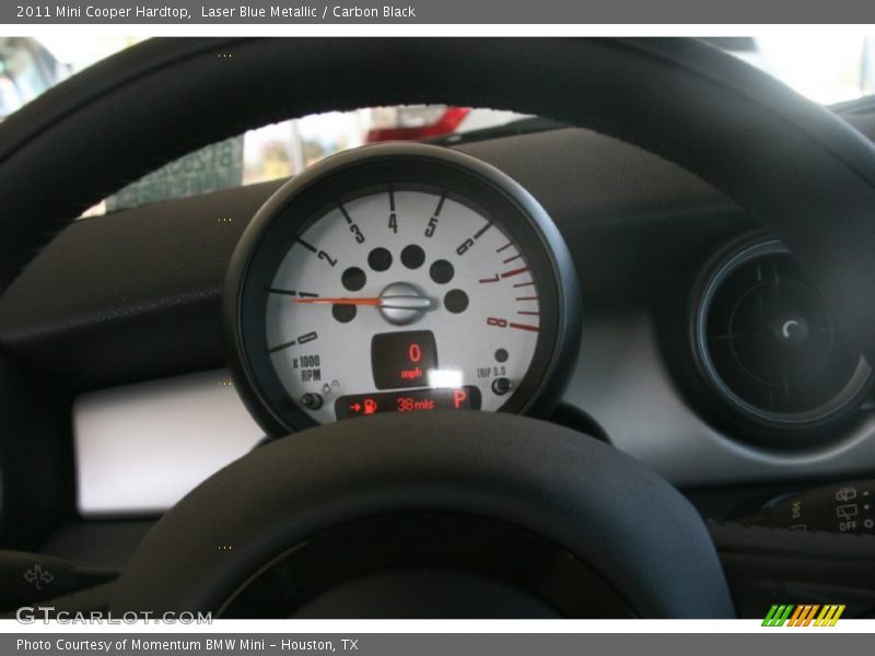 Laser Blue Metallic / Carbon Black 2011 Mini Cooper Hardtop