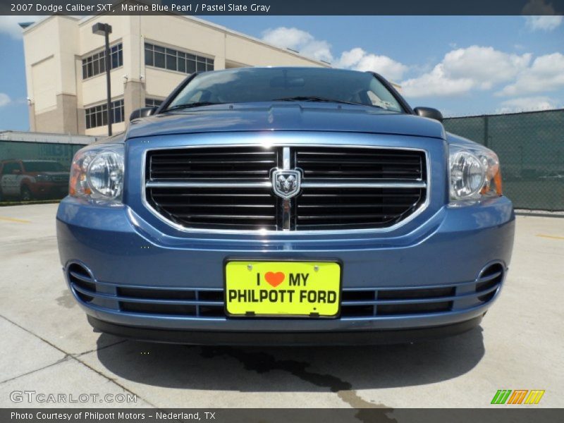 Marine Blue Pearl / Pastel Slate Gray 2007 Dodge Caliber SXT