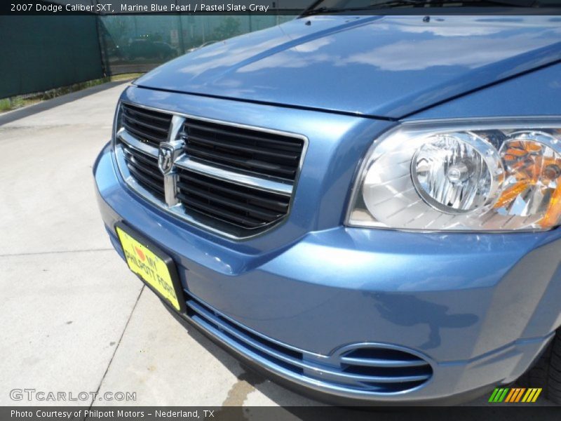 Marine Blue Pearl / Pastel Slate Gray 2007 Dodge Caliber SXT
