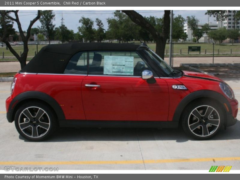 Chili Red / Carbon Black 2011 Mini Cooper S Convertible