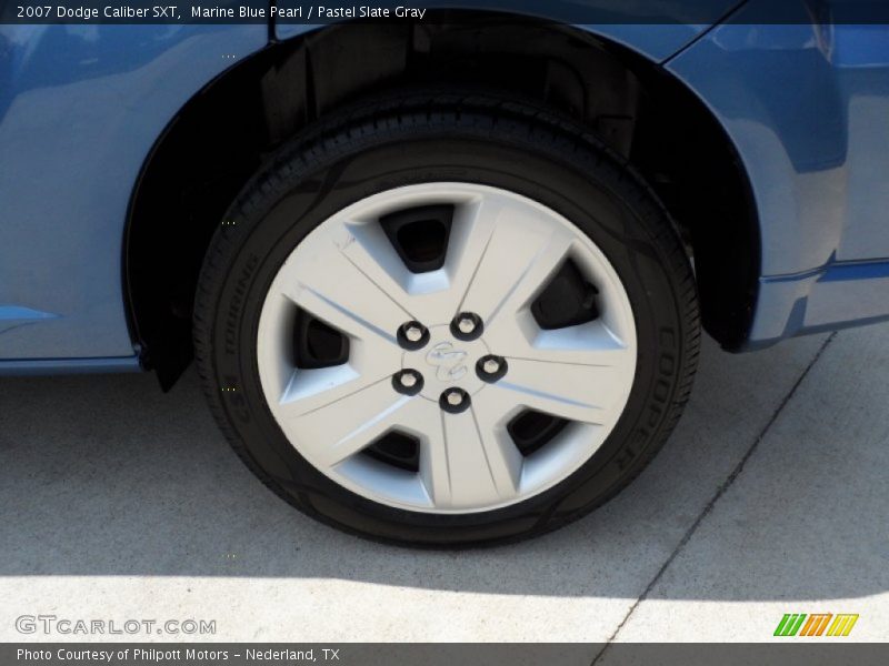 Marine Blue Pearl / Pastel Slate Gray 2007 Dodge Caliber SXT