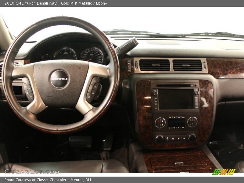 Gold Mist Metallic / Ebony 2010 GMC Yukon Denali AWD