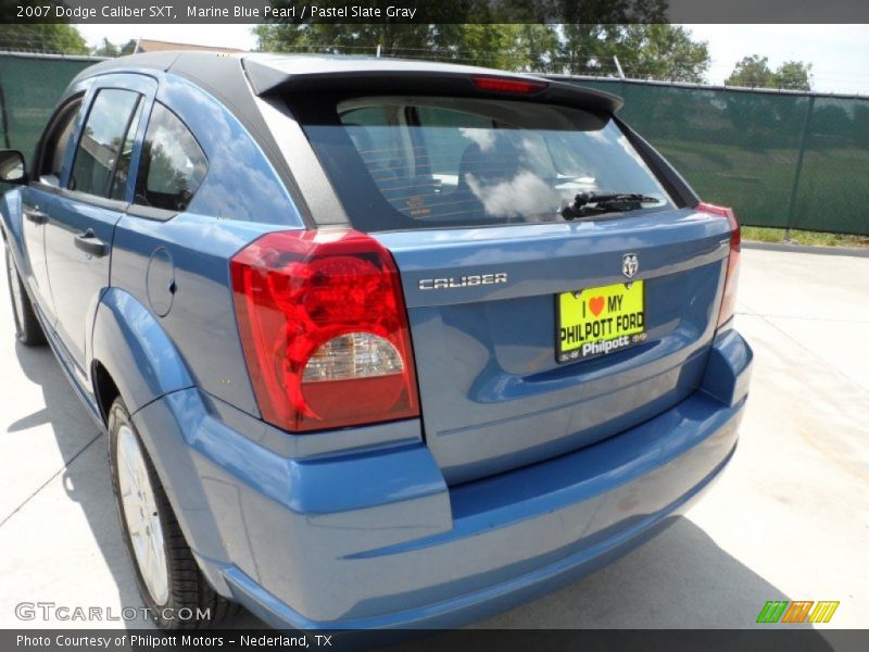 Marine Blue Pearl / Pastel Slate Gray 2007 Dodge Caliber SXT