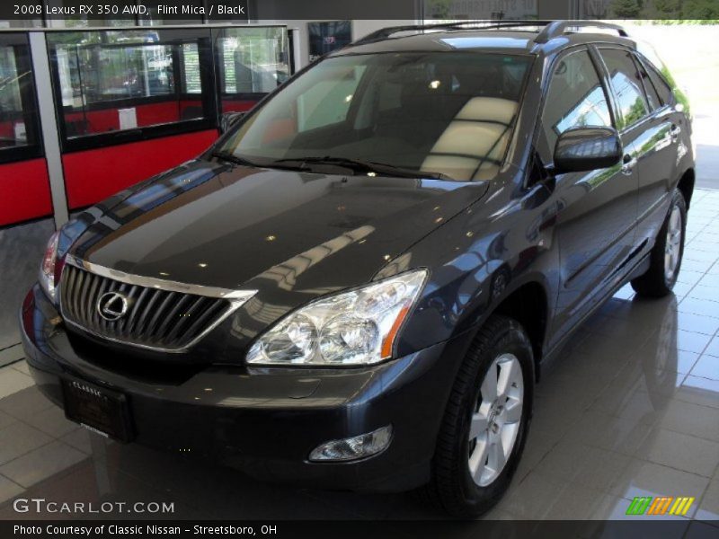 Flint Mica / Black 2008 Lexus RX 350 AWD