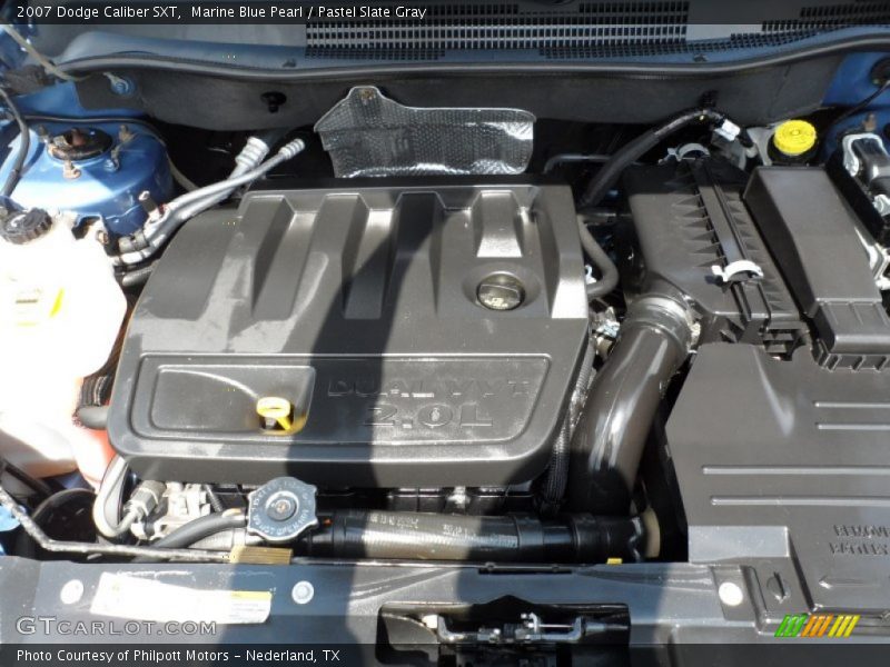 Marine Blue Pearl / Pastel Slate Gray 2007 Dodge Caliber SXT