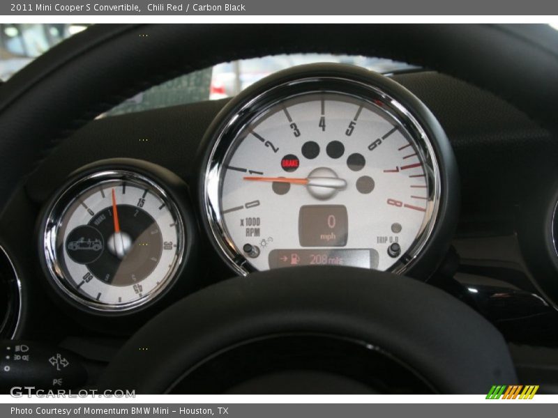 Chili Red / Carbon Black 2011 Mini Cooper S Convertible