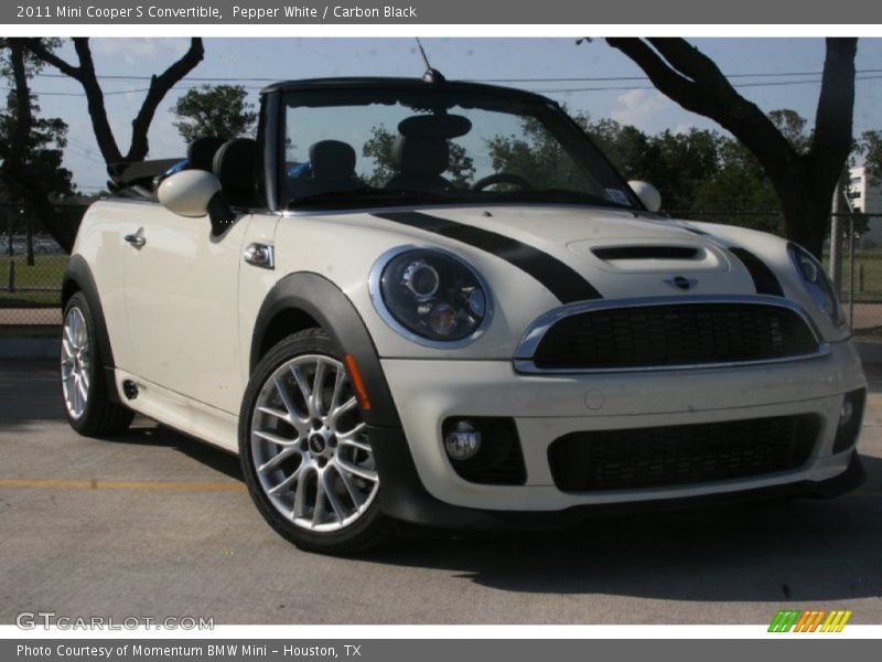 Pepper White / Carbon Black 2011 Mini Cooper S Convertible
