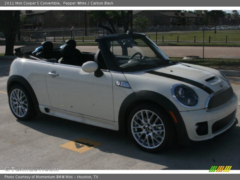 Pepper White / Carbon Black 2011 Mini Cooper S Convertible