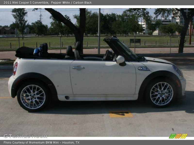 Pepper White / Carbon Black 2011 Mini Cooper S Convertible