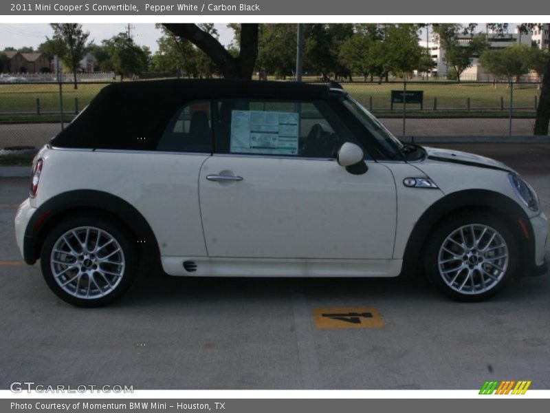 Pepper White / Carbon Black 2011 Mini Cooper S Convertible