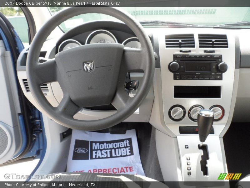 Marine Blue Pearl / Pastel Slate Gray 2007 Dodge Caliber SXT
