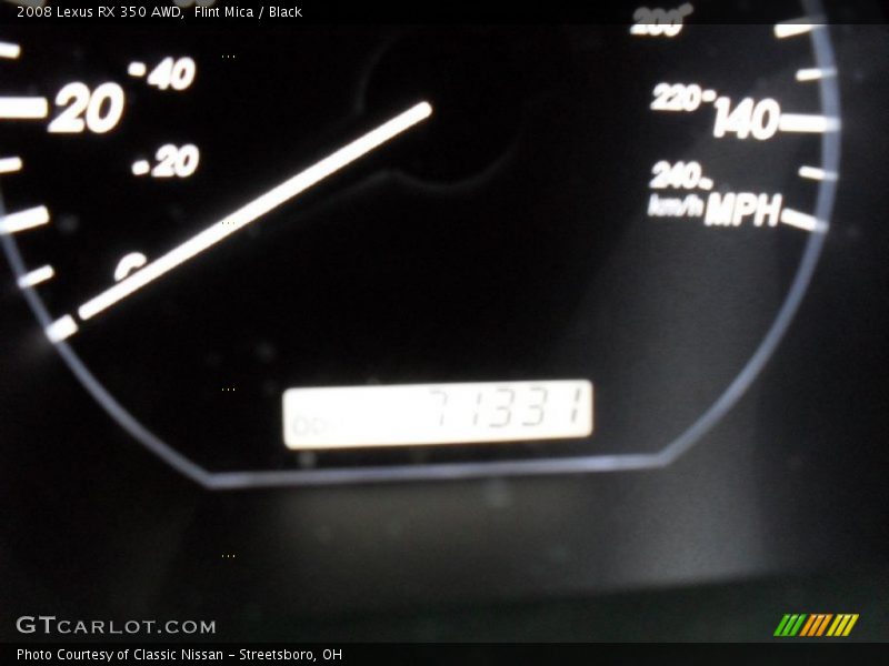 Flint Mica / Black 2008 Lexus RX 350 AWD