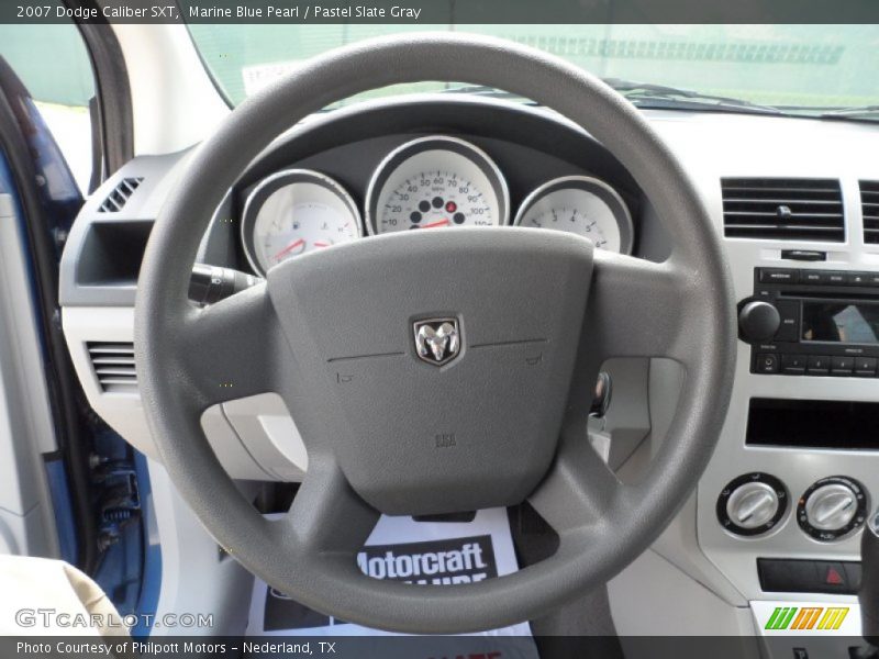 Marine Blue Pearl / Pastel Slate Gray 2007 Dodge Caliber SXT