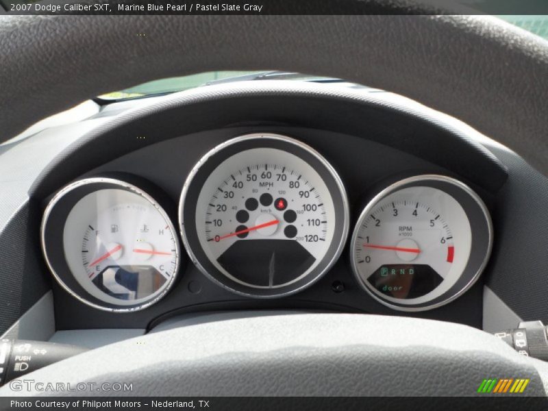 Marine Blue Pearl / Pastel Slate Gray 2007 Dodge Caliber SXT