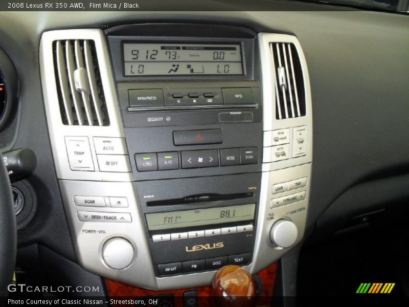 Flint Mica / Black 2008 Lexus RX 350 AWD