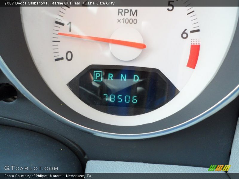 Marine Blue Pearl / Pastel Slate Gray 2007 Dodge Caliber SXT