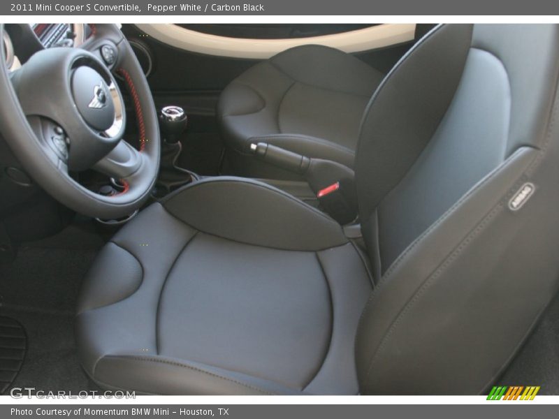 Pepper White / Carbon Black 2011 Mini Cooper S Convertible