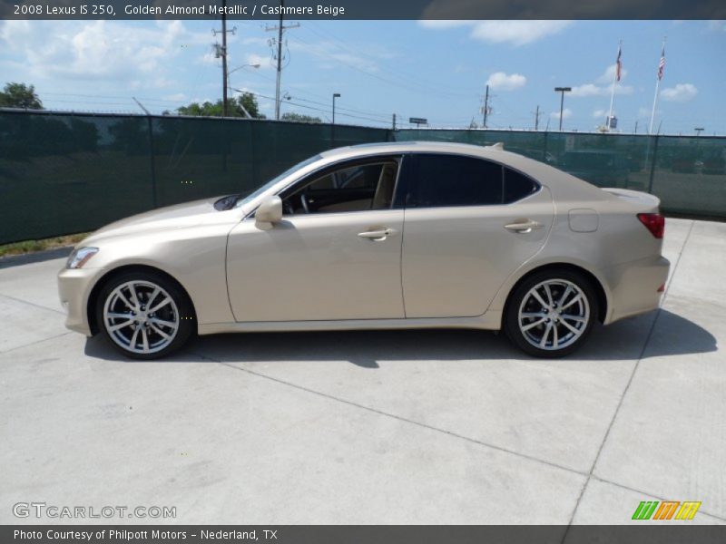 Golden Almond Metallic / Cashmere Beige 2008 Lexus IS 250