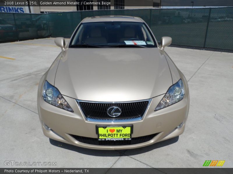 Golden Almond Metallic / Cashmere Beige 2008 Lexus IS 250