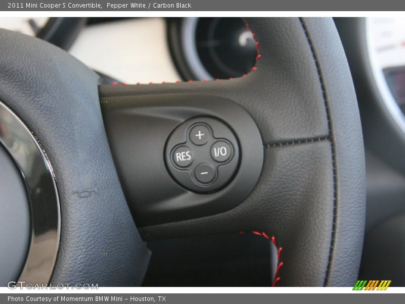 Pepper White / Carbon Black 2011 Mini Cooper S Convertible