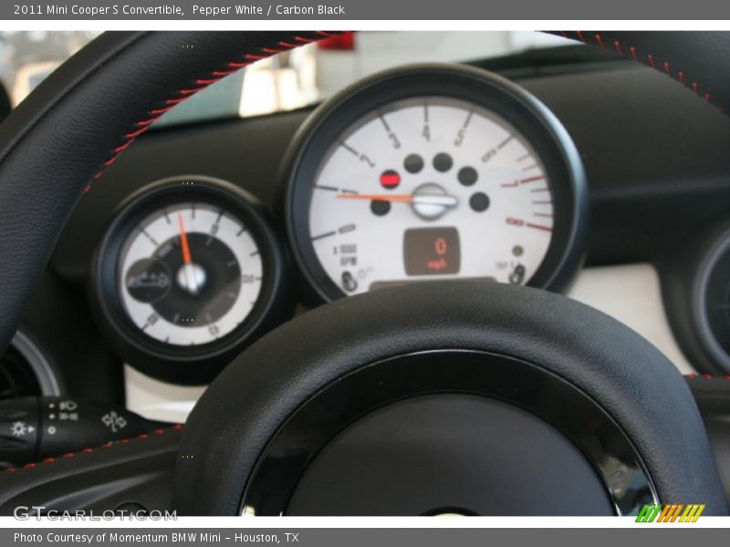 Pepper White / Carbon Black 2011 Mini Cooper S Convertible