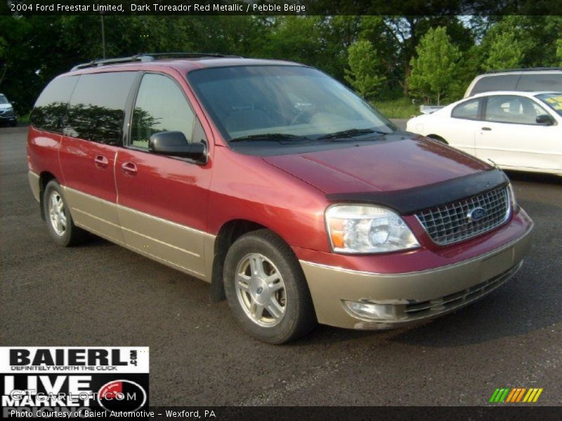 Dark Toreador Red Metallic / Pebble Beige 2004 Ford Freestar Limited