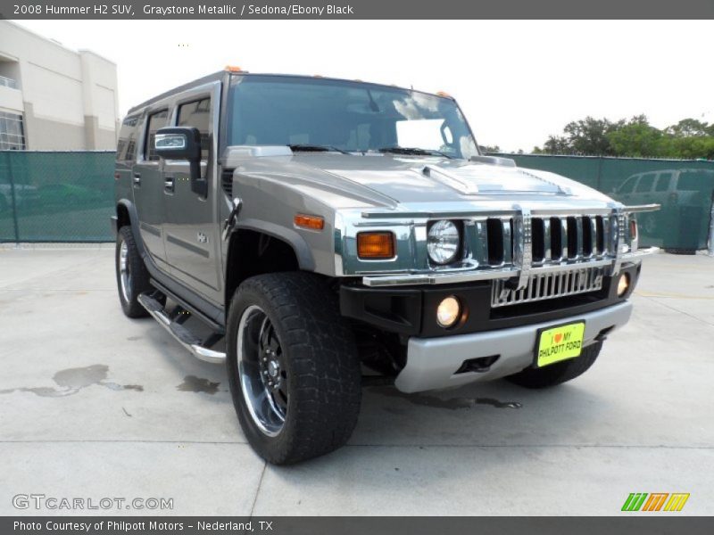 Graystone Metallic / Sedona/Ebony Black 2008 Hummer H2 SUV