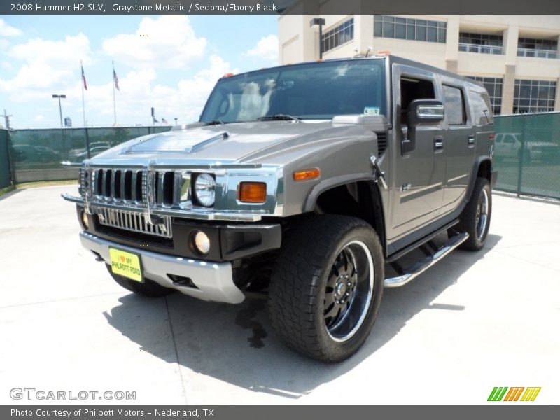 Graystone Metallic / Sedona/Ebony Black 2008 Hummer H2 SUV