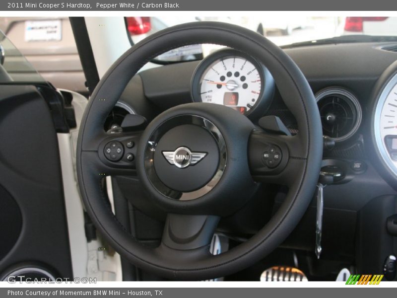 Pepper White / Carbon Black 2011 Mini Cooper S Hardtop