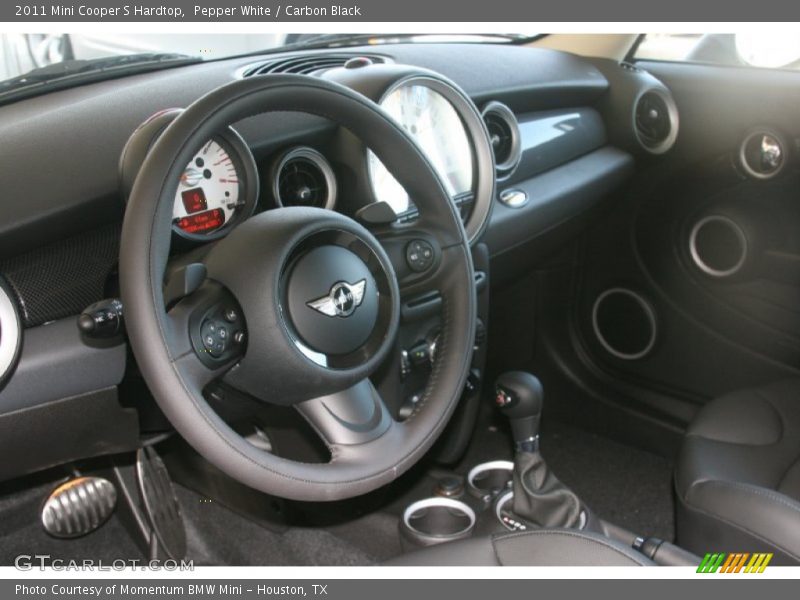 Pepper White / Carbon Black 2011 Mini Cooper S Hardtop
