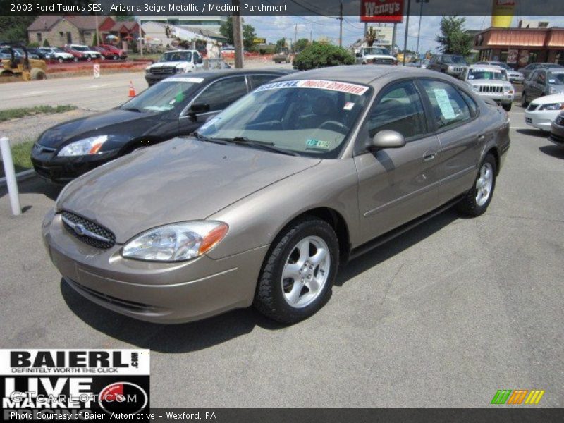 Arizona Beige Metallic / Medium Parchment 2003 Ford Taurus SES