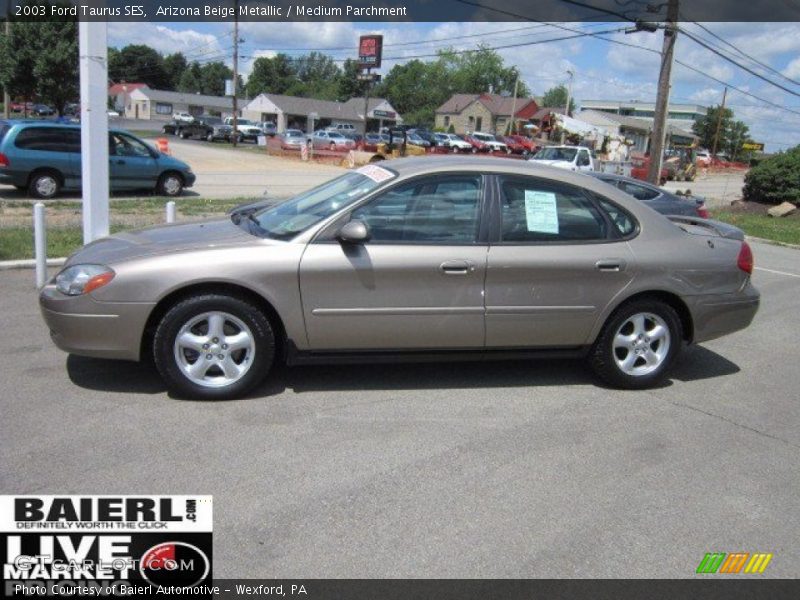 Arizona Beige Metallic / Medium Parchment 2003 Ford Taurus SES
