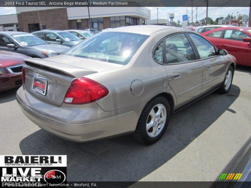Arizona Beige Metallic / Medium Parchment 2003 Ford Taurus SES