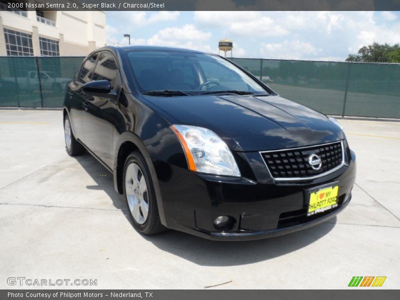 Super Black / Charcoal/Steel 2008 Nissan Sentra 2.0